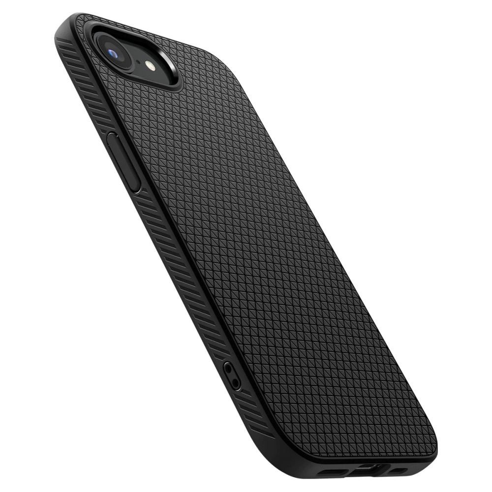 Spigen Liquid Air iPhone 16e Dėklas - Matinis Juodas 11 Spigen Liquid Air iPhone 16e Dėklas - Matinis Juodas 11