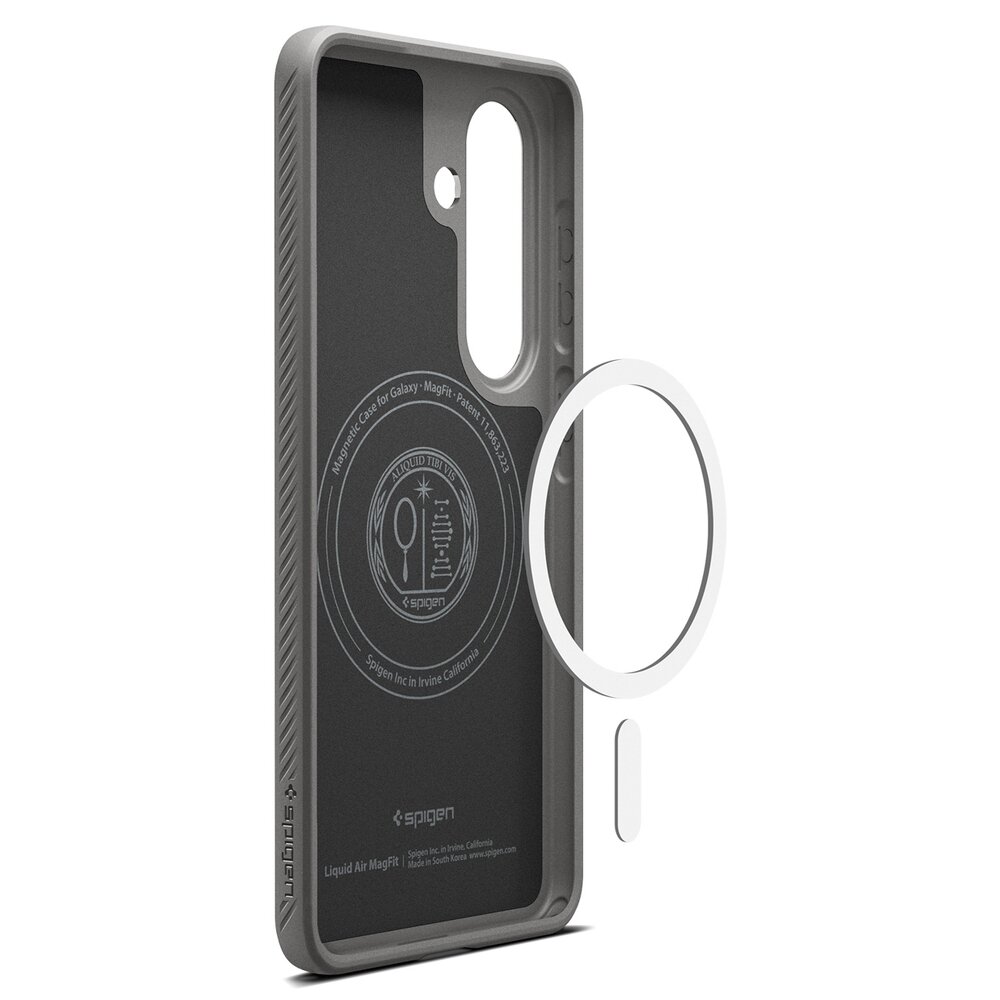 Samsung Galaxy S26+ Spigen Liquid Air Mag MagSafe dėklas – pilkas 13 Samsung Galaxy S26+ Spigen Liquid Air Mag MagSafe dėklas – pilkas 13