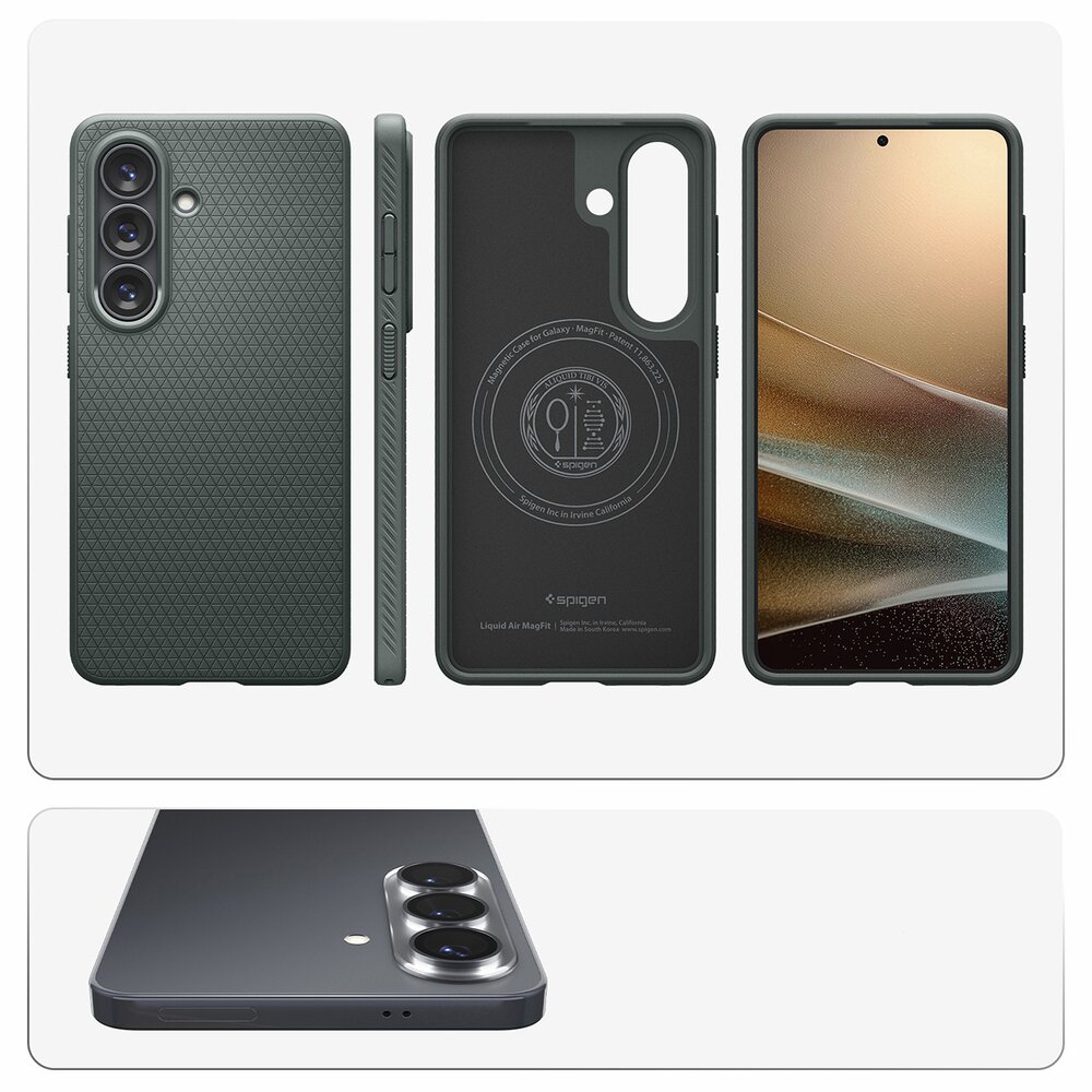 Samsung Galaxy S26+ Spigen Liquid Air Mag MagSafe dėklas – žalias 17 Samsung Galaxy S26+ Spigen Liquid Air Mag MagSafe dėklas – žalias 17