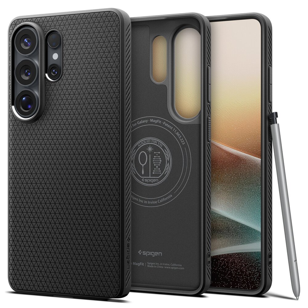 Samsung Galaxy S26 Ultra Spigen Liquid Air Mag MagSafe dėklas – juodas 1