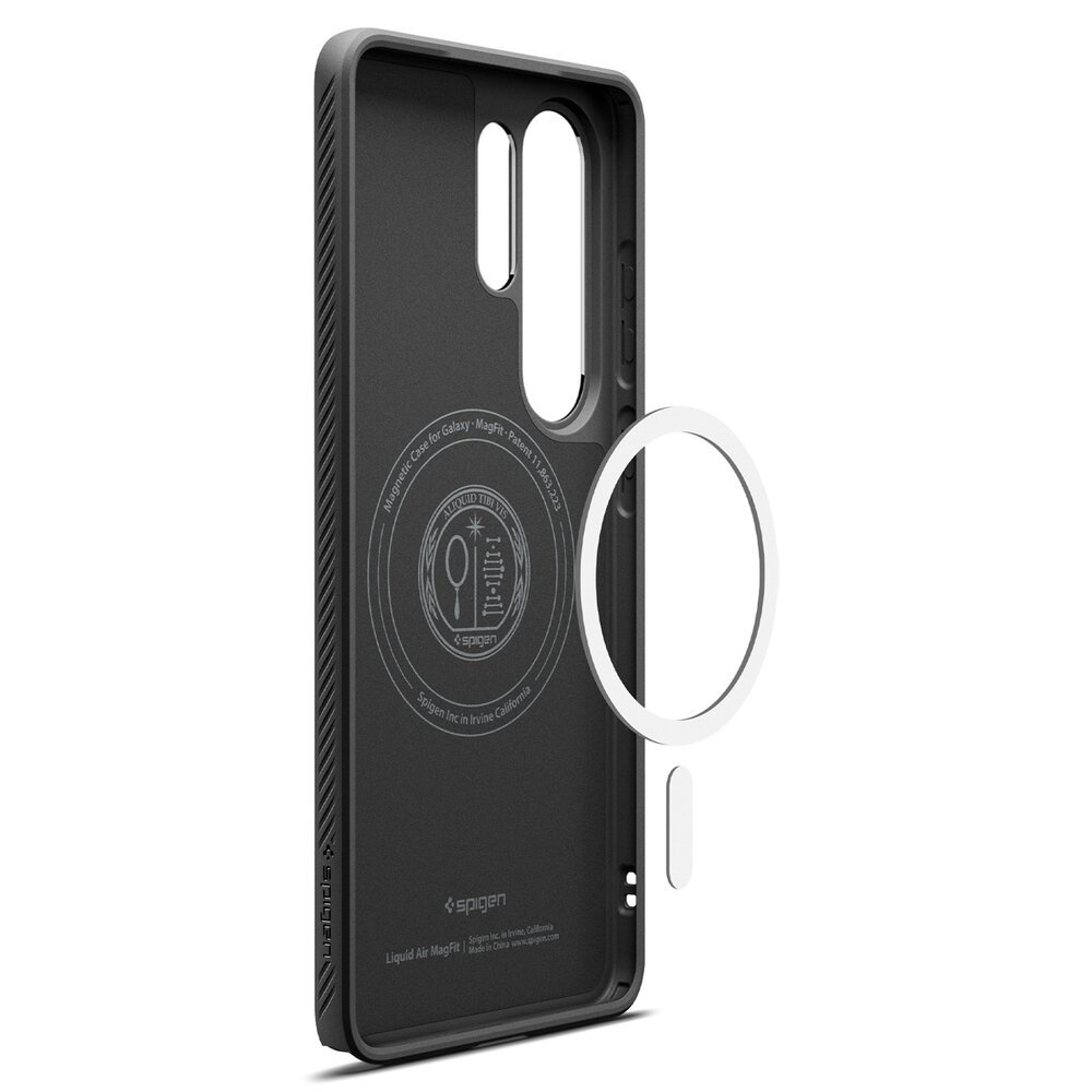 Samsung Galaxy S26 Ultra Spigen Liquid Air Mag MagSafe dėklas – juodas 16