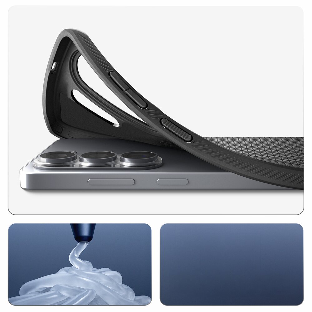 Samsung Galaxy S26 Ultra Spigen Liquid Air Mag MagSafe dėklas – juodas 17