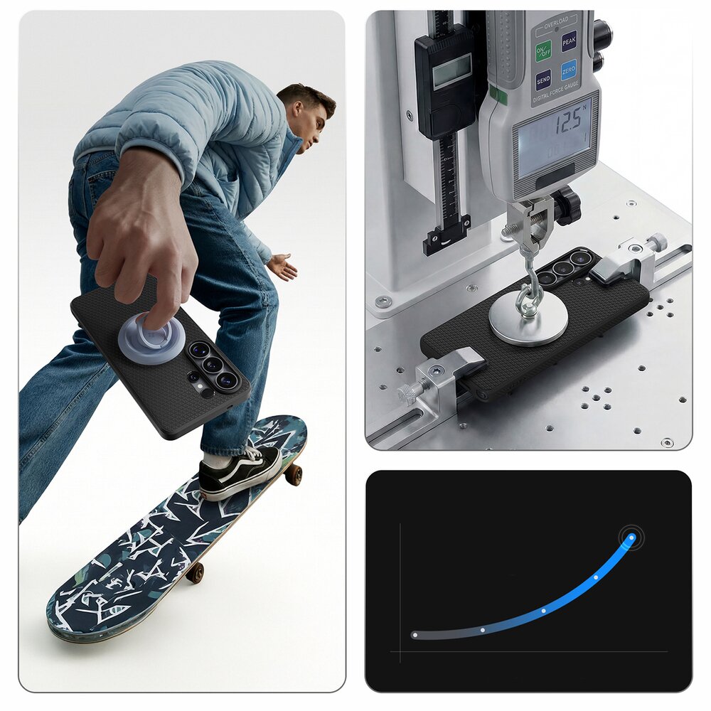 Samsung Galaxy S26 Ultra Spigen Liquid Air Mag MagSafe dėklas – juodas 18