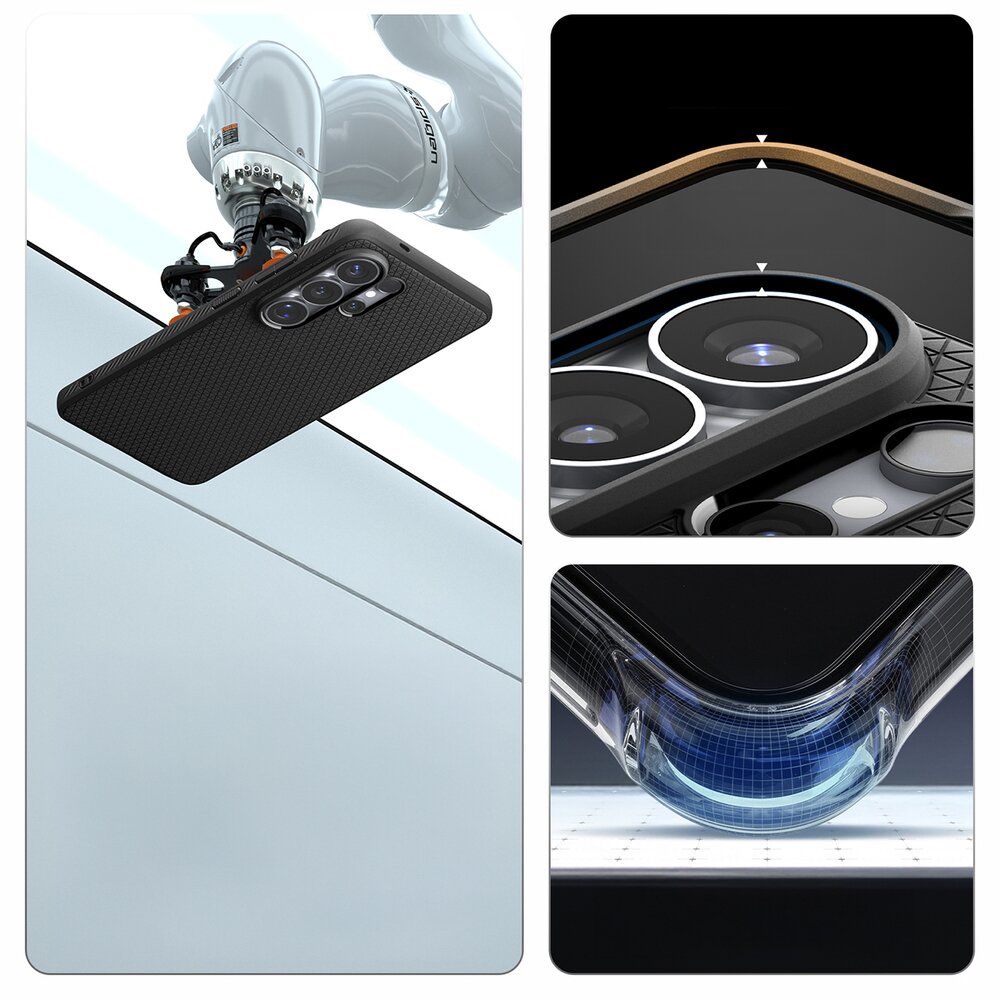 Samsung Galaxy S26 Ultra Spigen Liquid Air Mag MagSafe dėklas – juodas 19