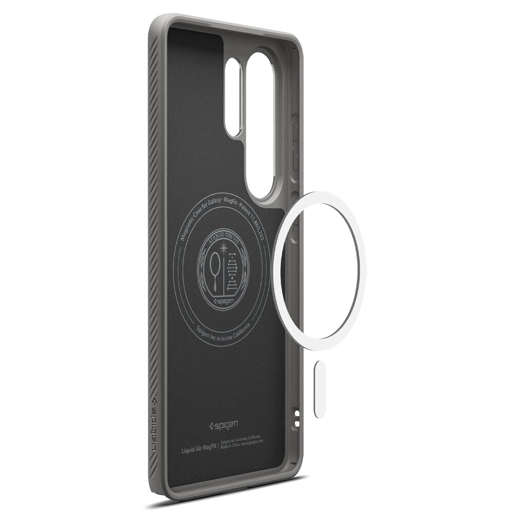 Samsung Galaxy S26 Ultra Spigen Liquid Air Mag MagSafe dėklas – pilkas 16 Samsung Galaxy S26 Ultra Spigen Liquid Air Mag MagSafe dėklas – pilkas 16