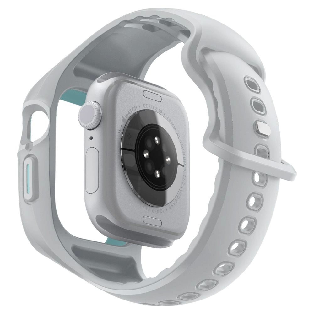 Apple Watch 10 46mm Spigen Liquid Air Pro dirželis – pilkas 10