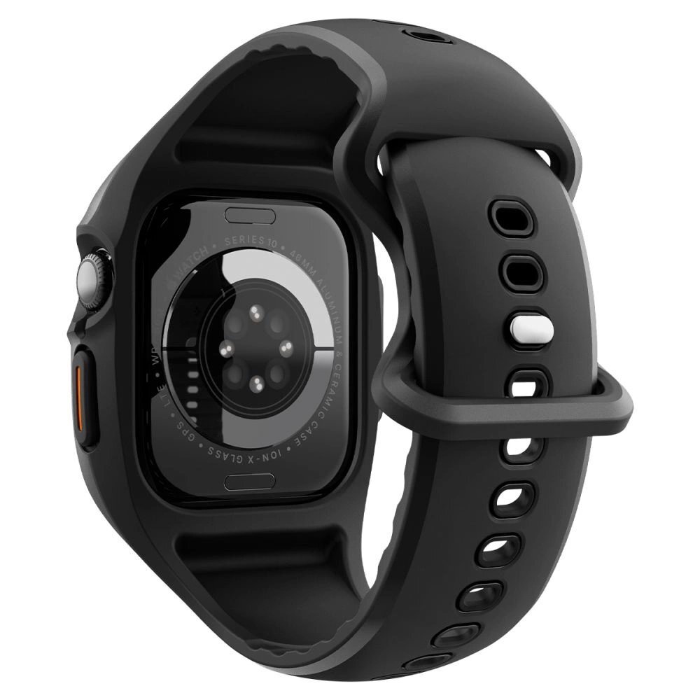 Apple Watch 46mm Spigen Liquid Air Pro dirželis – matinės juodos spalvos 7