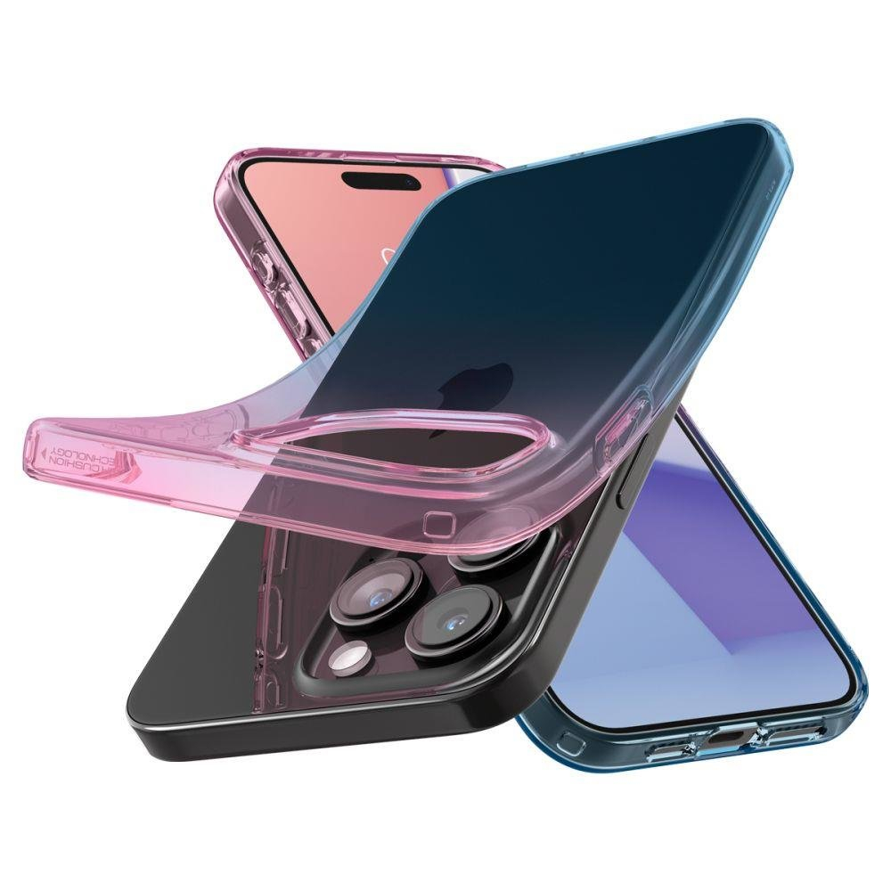 Apsauginis silikono dėklas Spigen LIQUID CRYSTAL IPHONE 15 PRO GRADATION rožinis 4 Apsauginis silikono dėklas Spigen LIQUID CRYSTAL IPHONE 15 PRO GRADATION rožinis 4