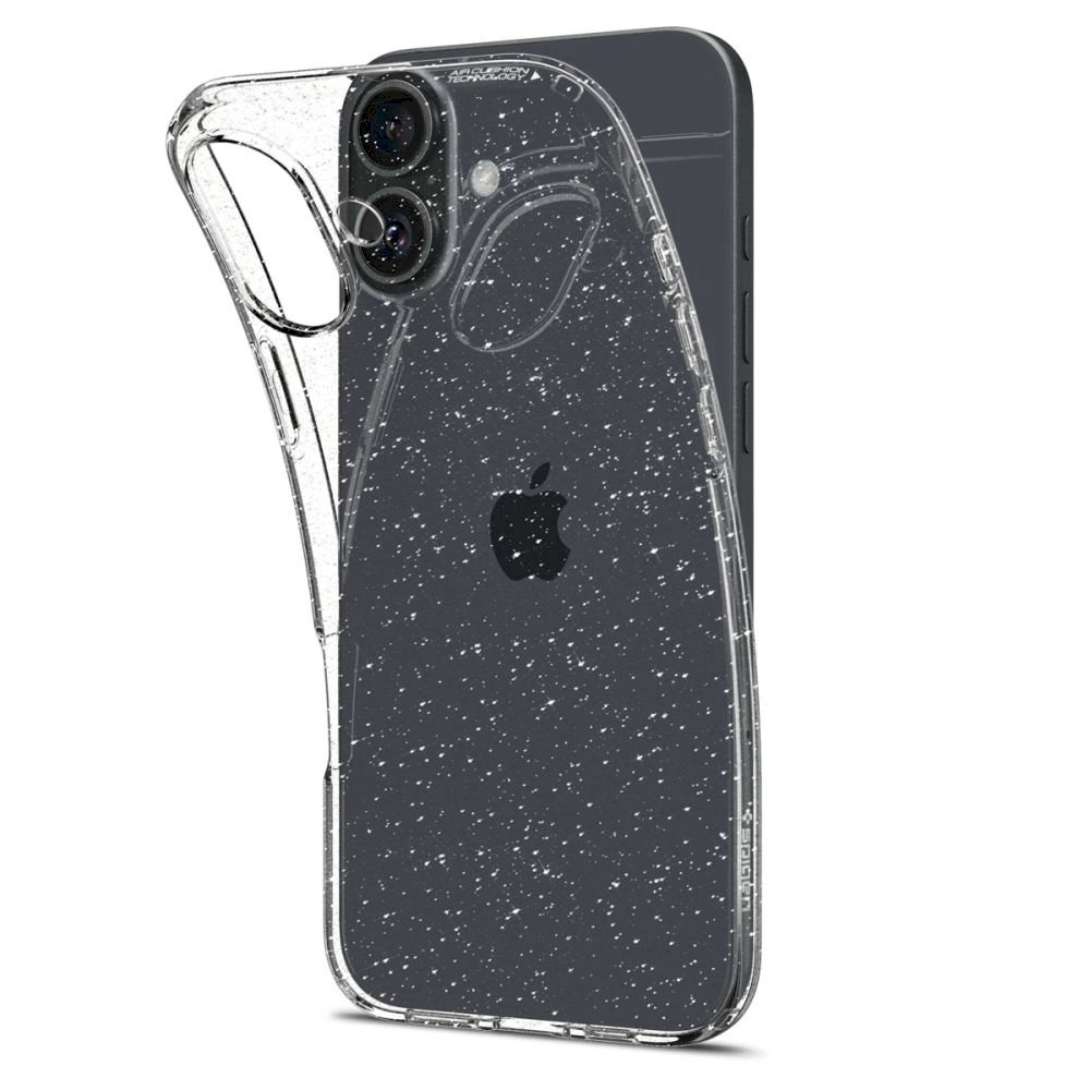 Spigen Liquid Crystal iPhone 16 Case - Clear Glitter 2 Spigen Liquid Crystal iPhone 16 Case - Clear Glitter 2