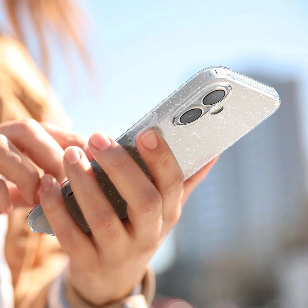 Spigen Liquid Crystal iPhone 16 Plus Dėklas - Skaidrus Glitter 10 Spigen Liquid Crystal iPhone 16 Plus Dėklas - Skaidrus Glitter 10