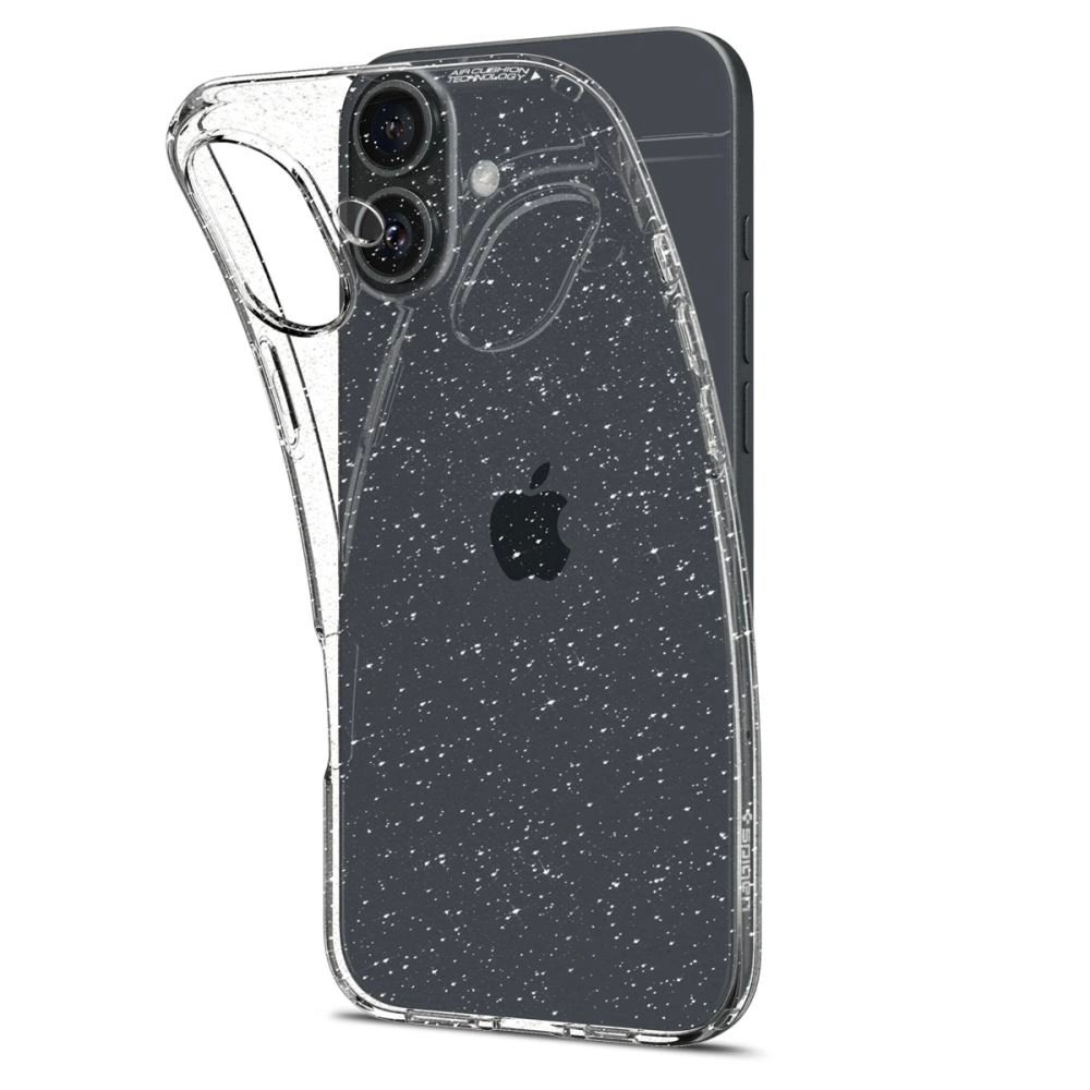 Spigen Liquid Crystal iPhone 16 Plus Dėklas - Skaidrus Glitter 2