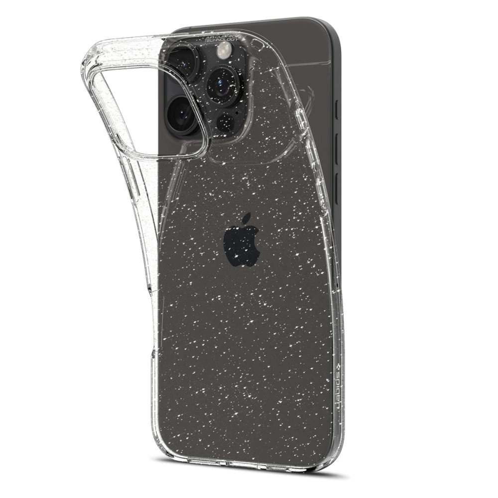 Spigen Liquid Crystal iPhone 16 Pro Dėklas - Permatomas Glitter 1