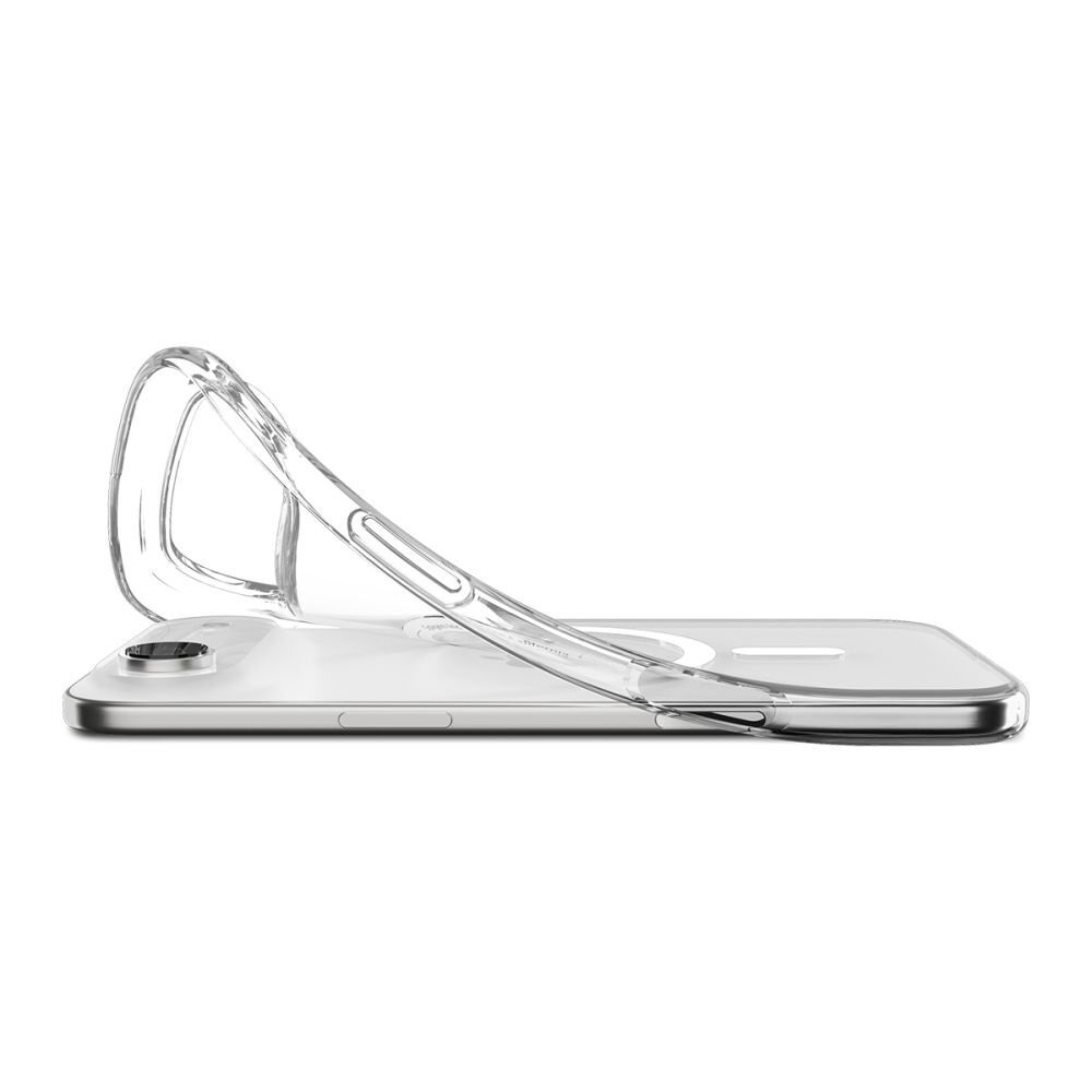 iPhone 17 Air dėklas Spigen Liquid Crystal su MagSafe – skaidrus ir baltas 5