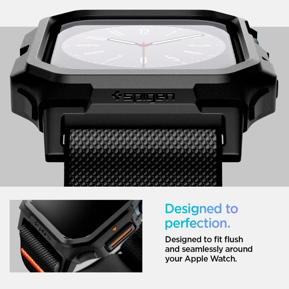 Apple Watch 10 42mm Spigen Lite Fit „PRO“ dirželis – juodas 13 Apple Watch 10 42mm Spigen Lite Fit „PRO“ dirželis – juodas 13