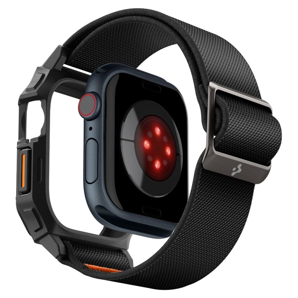 Apple Watch 10 42mm Spigen Lite Fit „PRO“ dirželis – juodas 7 Apple Watch 10 42mm Spigen Lite Fit „PRO“ dirželis – juodas 7