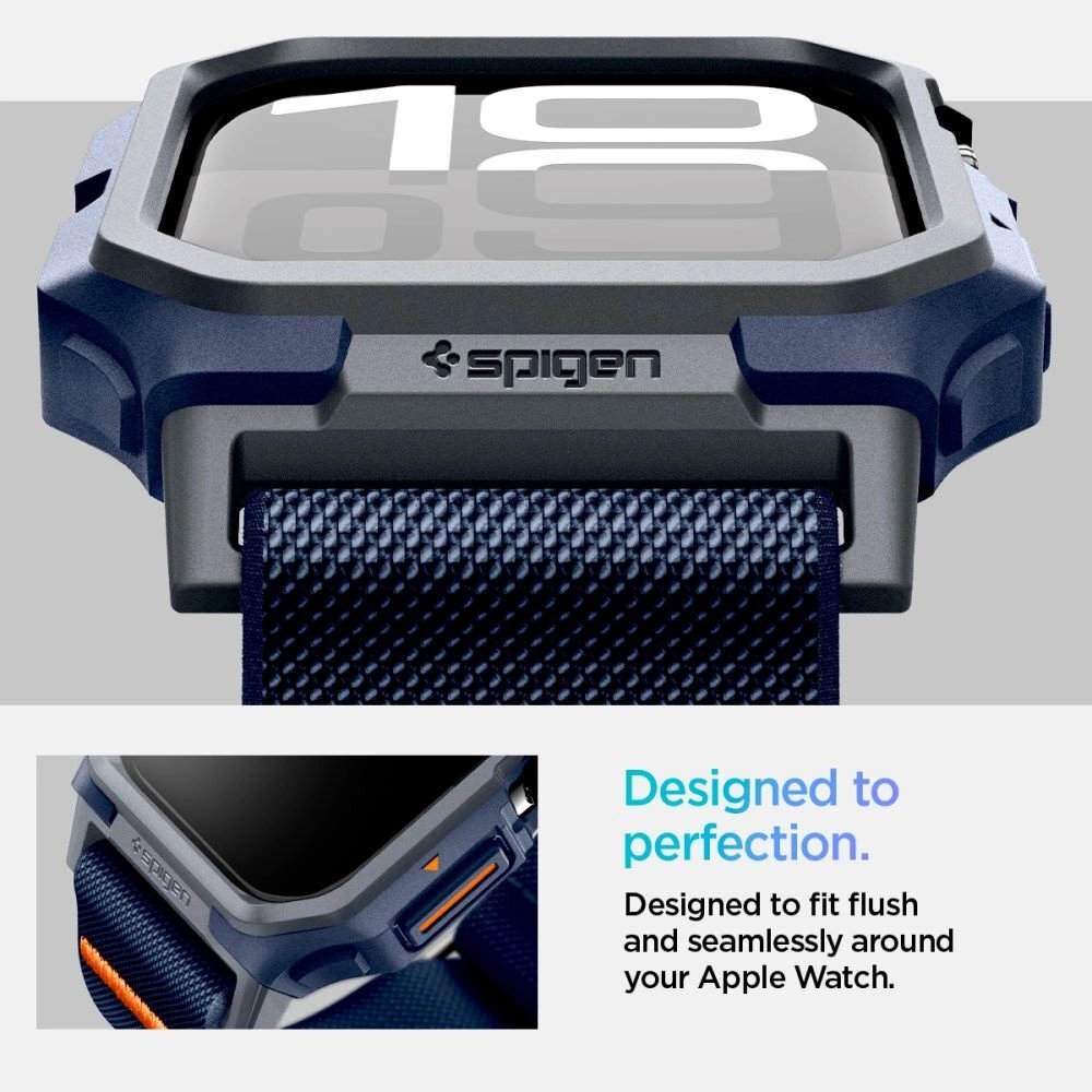 Apple Watch 10 46mm Spigen Lite Fit „Pro“ dirželis – tamsiai mėlynas 13