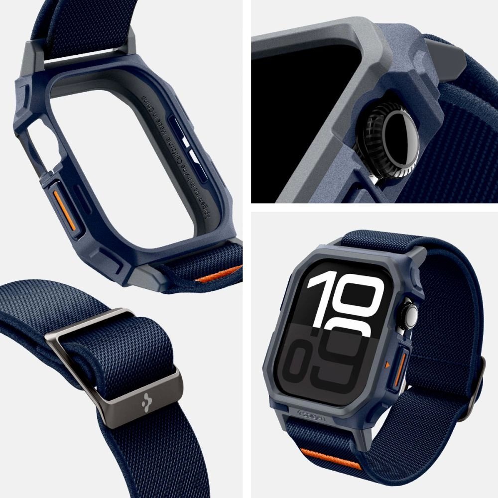 Apple Watch 10 46mm Spigen Lite Fit „Pro“ dirželis – tamsiai mėlynas 9 Apple Watch 10 46mm Spigen Lite Fit „Pro“ dirželis – tamsiai mėlynas 9