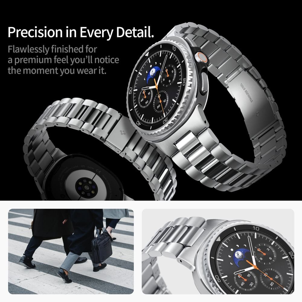Samsung Galaxy Watch 40/44/46 mm Spigen Modern Fit dirželis – sidabrinis 9 Samsung Galaxy Watch 40/44/46 mm Spigen Modern Fit dirželis – sidabrinis 9