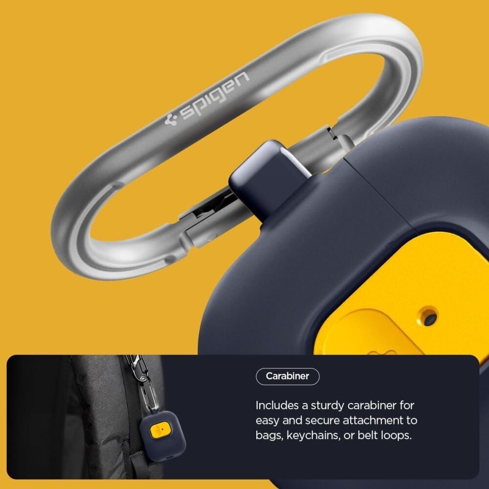 AirPods Pro 3 Spigen Nano Pop dėklas – tamsiai mėlynas / geltonas 5