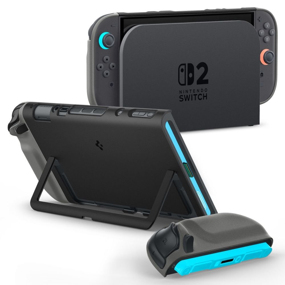 Nintendo Switch 2 Spigen Nano Pop dėklas – juodas Nintendo Switch 2 Spigen Nano Pop dėklas – juodas