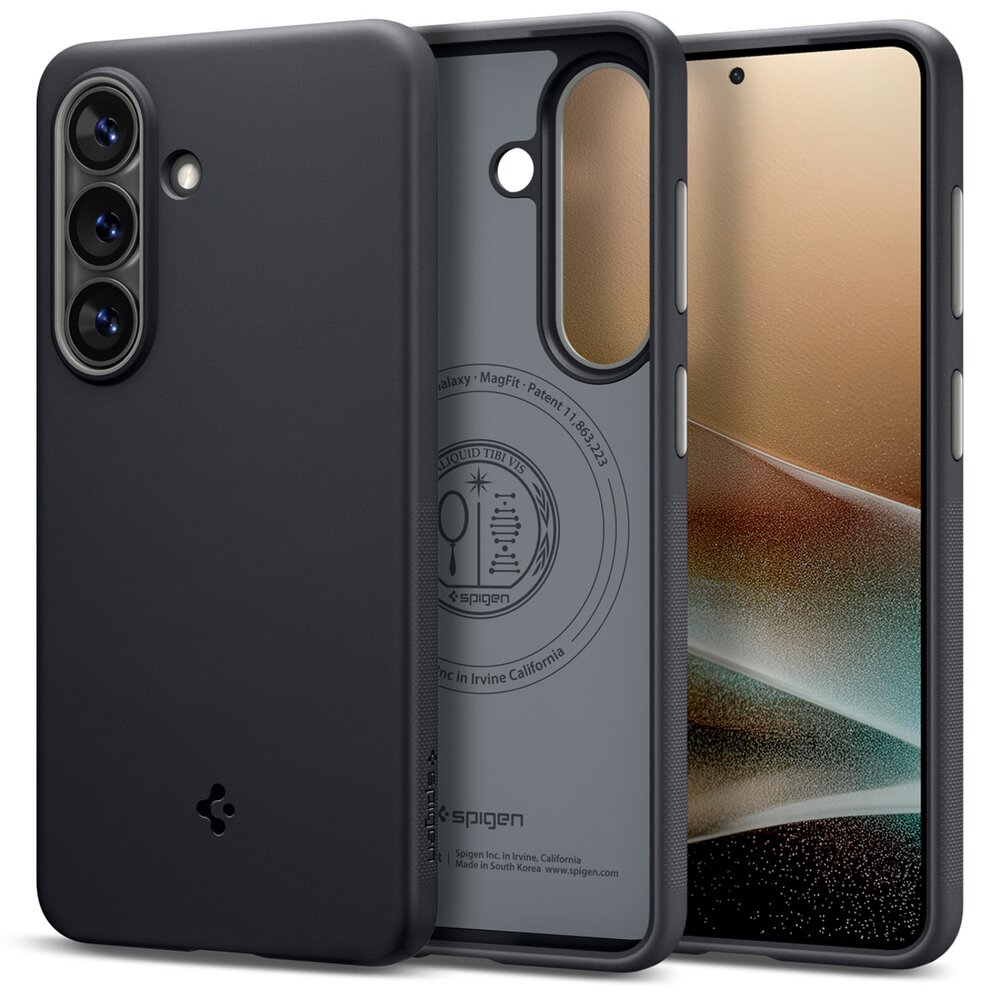 Samsung Galaxy S26 Spigen Nano Pop Mag MagSafe dėklas – juodas 1 Samsung Galaxy S26 Spigen Nano Pop Mag MagSafe dėklas – juodas 1