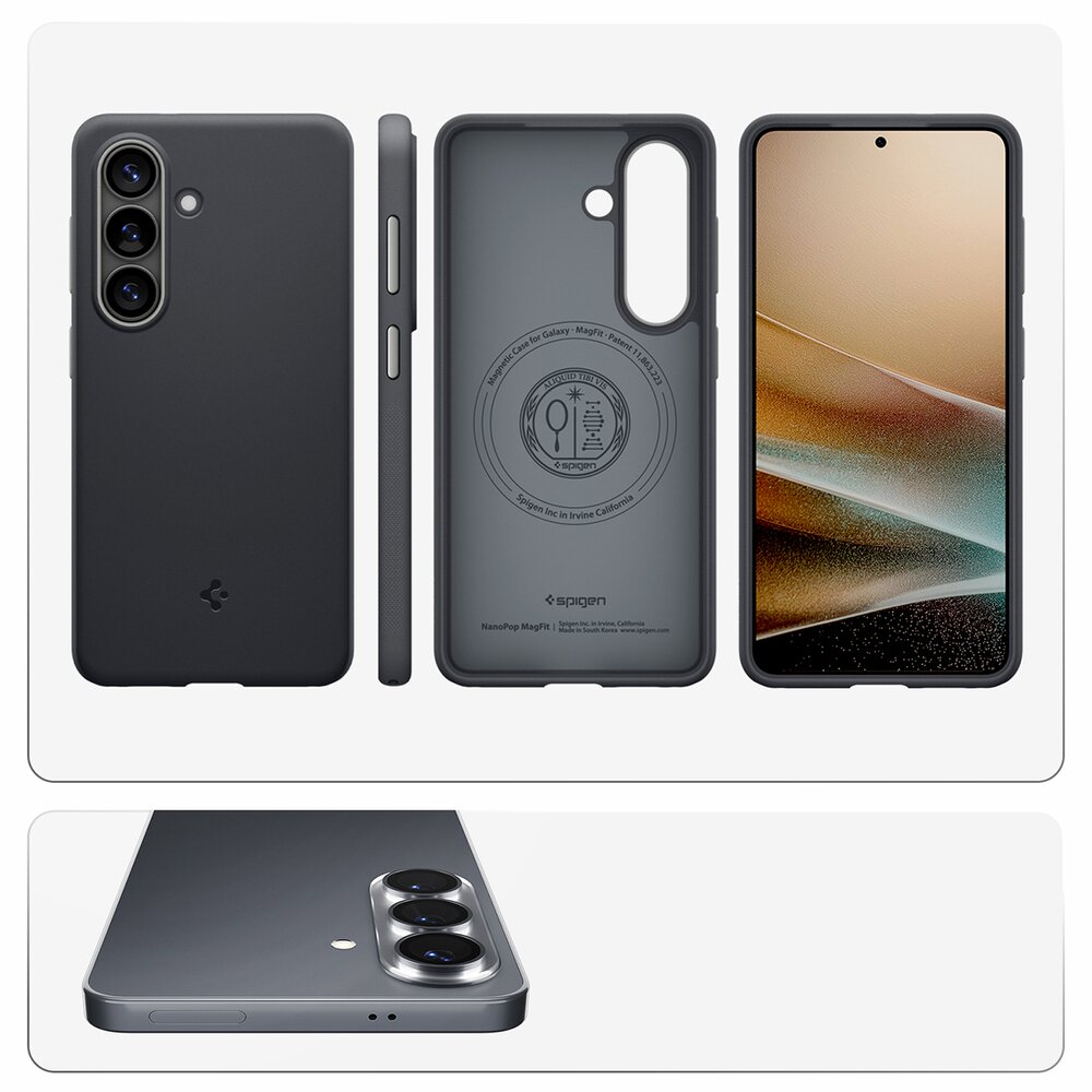 Samsung Galaxy S26 Spigen Nano Pop Mag MagSafe dėklas – juodas 12 Samsung Galaxy S26 Spigen Nano Pop Mag MagSafe dėklas – juodas 12