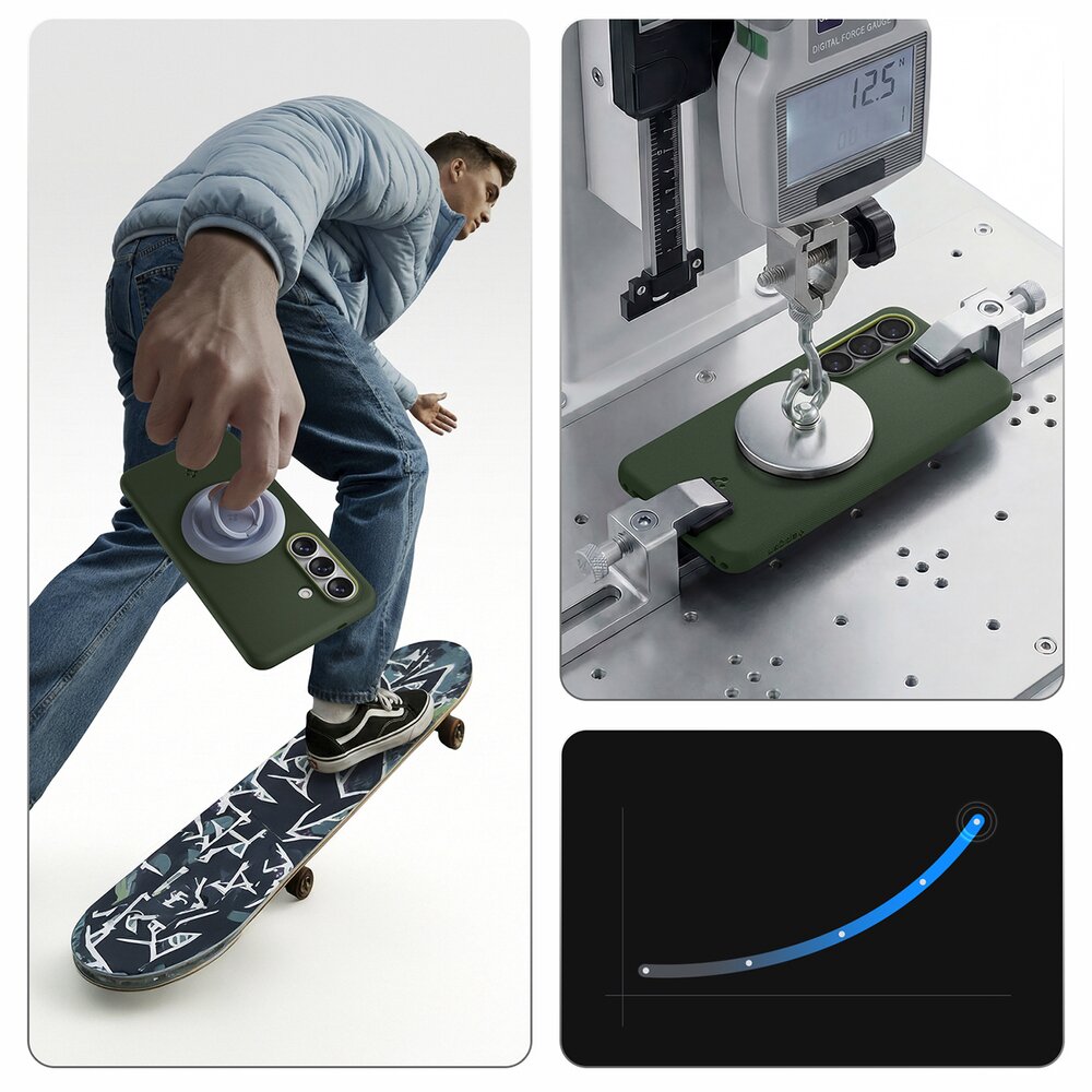 Samsung Galaxy S26 Spigen Nano Pop Mag MagSafe dėklas – žalias 11