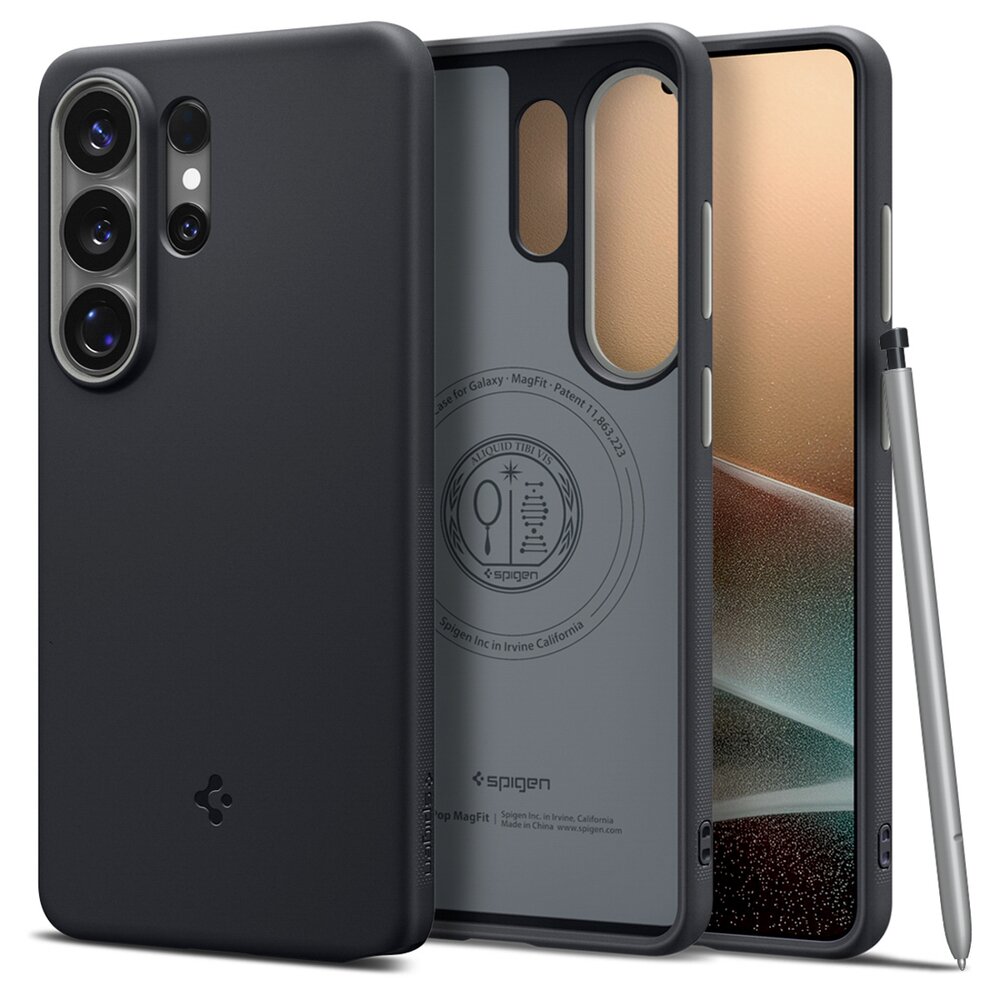 Samsung Galaxy S26 Ultra Spigen Nano Pop Mag MagSafe dėklas – juodas 1