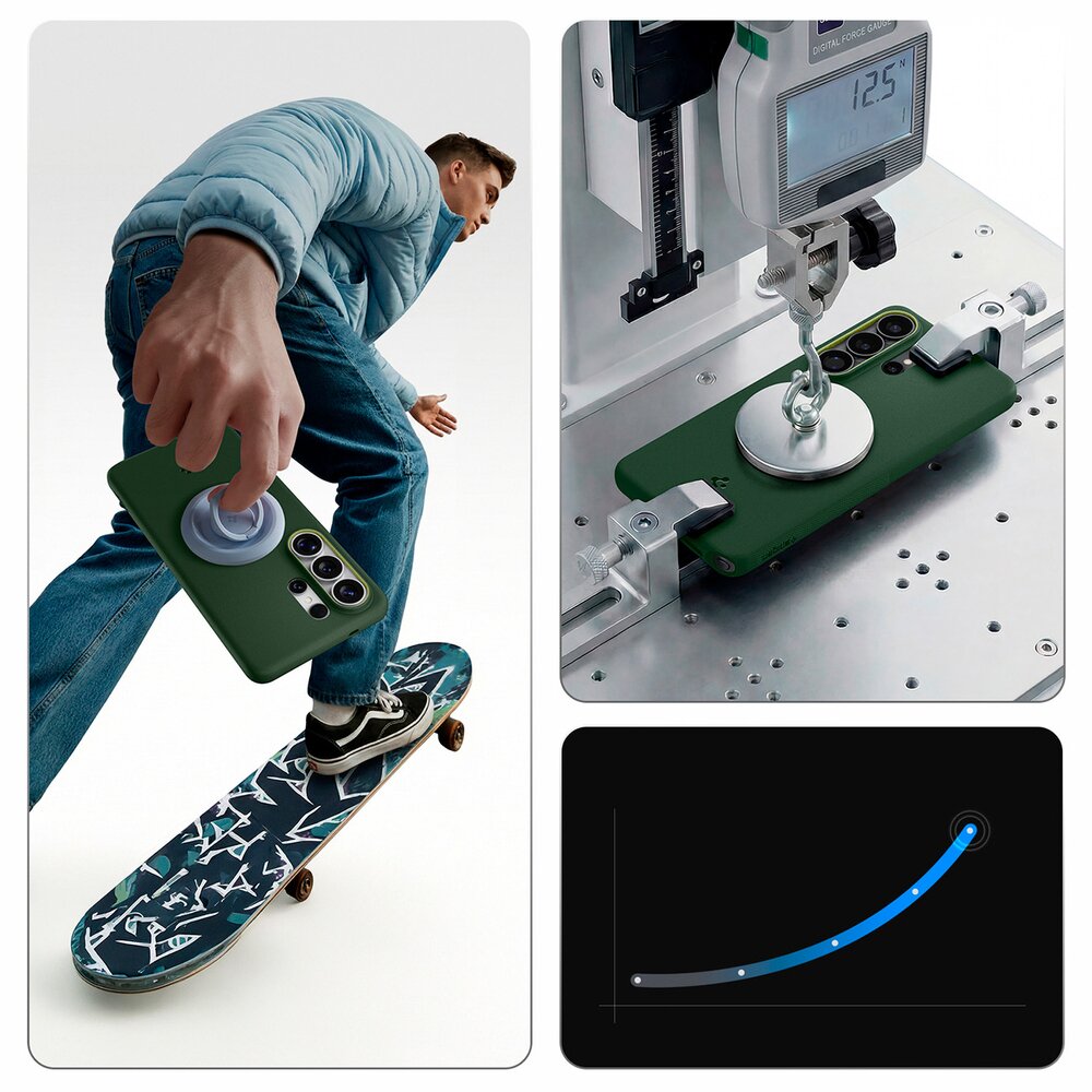 Samsung Galaxy S26 Ultra Spigen Nano Pop Mag MagSafe dėklas – žalias 13 Samsung Galaxy S26 Ultra Spigen Nano Pop Mag MagSafe dėklas – žalias 13