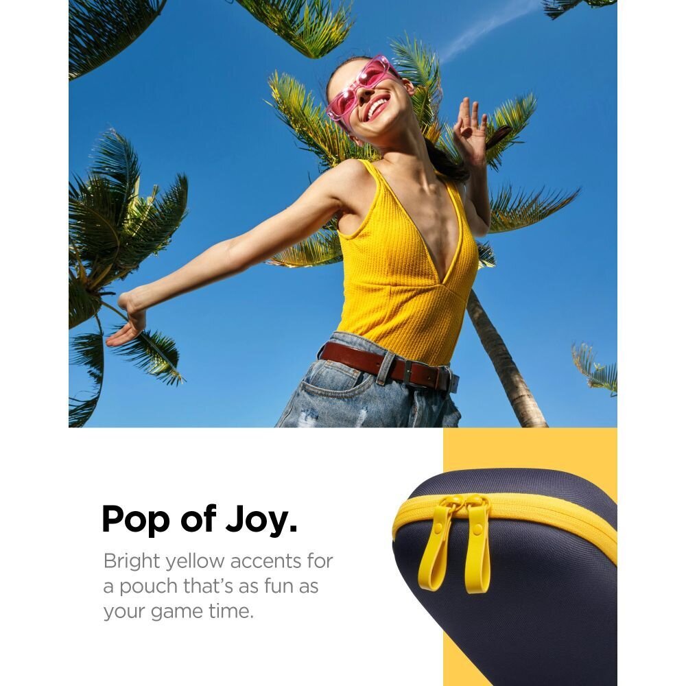Nintendo Switch 2 Spigen Nano Pop Pro dėklas – tamsiai mėlynas / geltonas 6