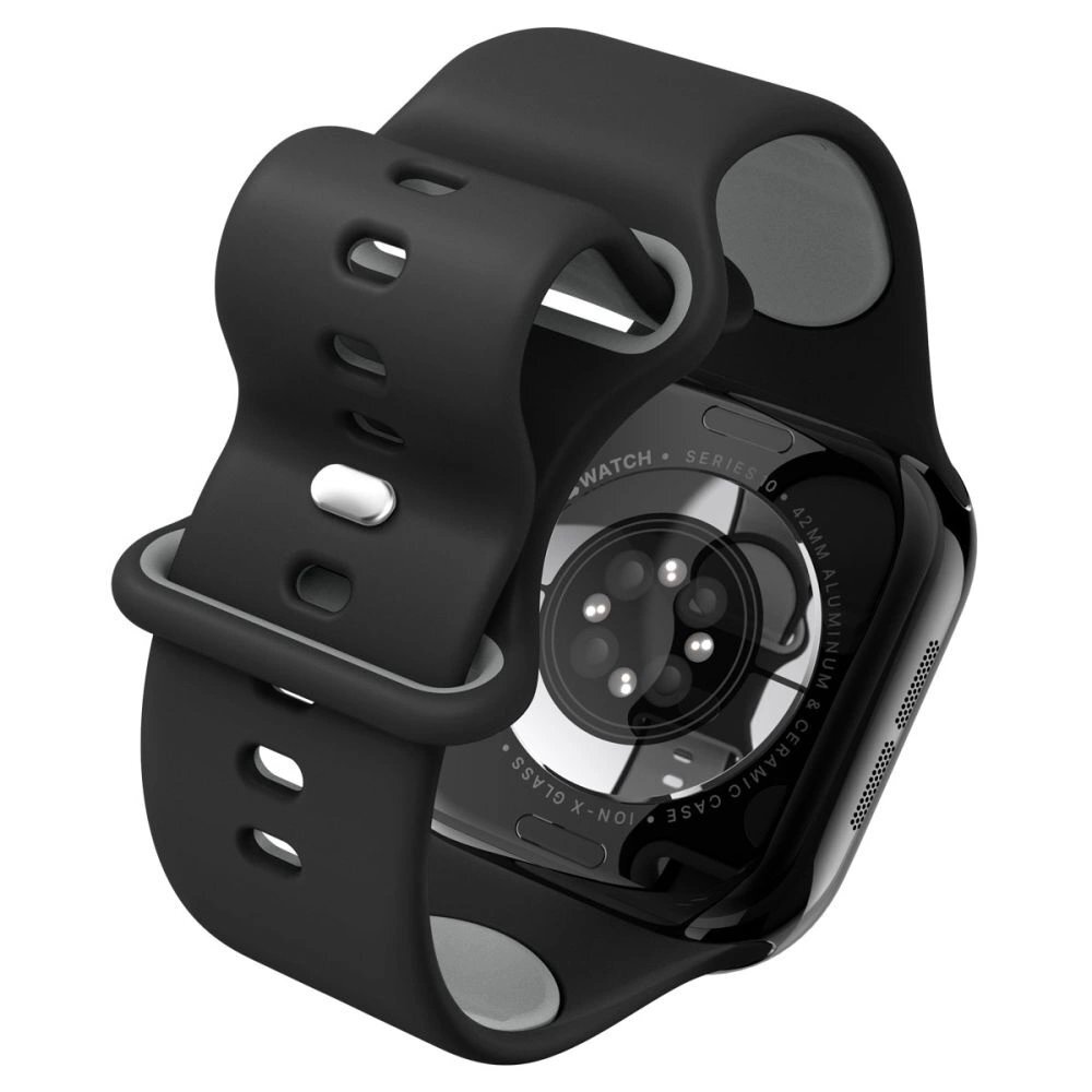 Apple Watch 40/41/42 mm Spigen Nano Pop dirželis – juodas ir pilkas 6