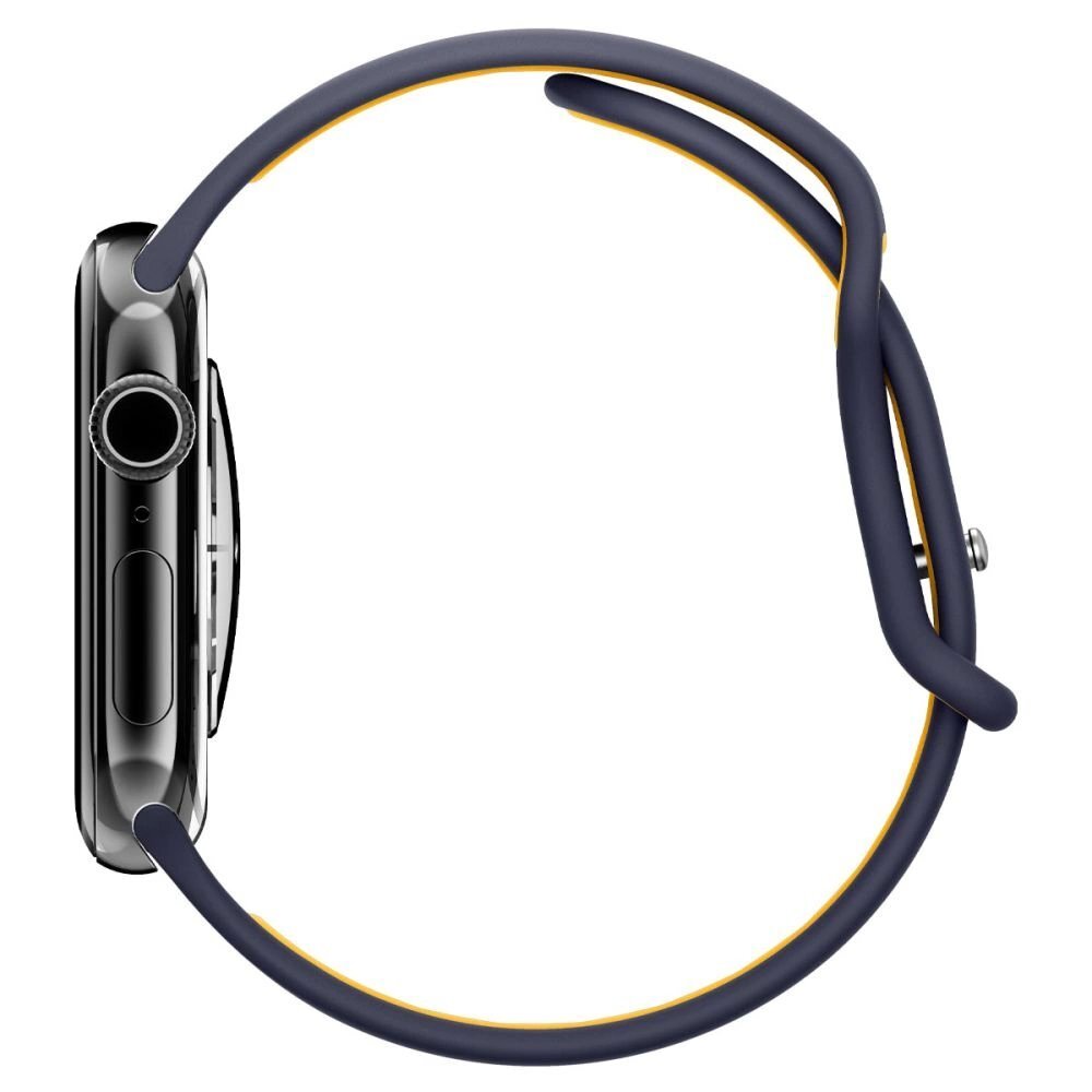 Apple Watch 40/41/42 mm Spigen Nano Pop dirželis – tamsiai mėlynas ir oranžinis 3