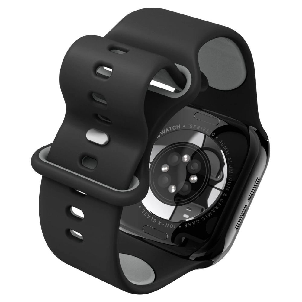 Apple Watch 44 / 45 / 46 / 49 mm Spigen Nano Pop dirželis – juodas ir pilkas 6 Apple Watch 44 / 45 / 46 / 49 mm Spigen Nano Pop dirželis – juodas ir pilkas 6