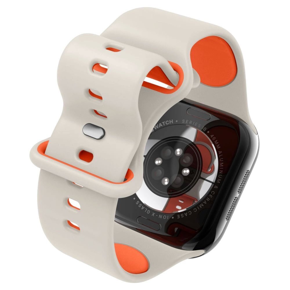 Apple Watch 44 / 45 / 46 / 49 mm Spigen Nano Pop dirželis – smėlinis ir oranžinis 6 Apple Watch 44 / 45 / 46 / 49 mm Spigen Nano Pop dirželis – smėlinis ir oranžinis 6