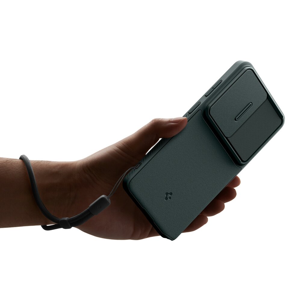 Samsung Galaxy S26 Ultra Spigen Optik Armor dėklas – žalias 8