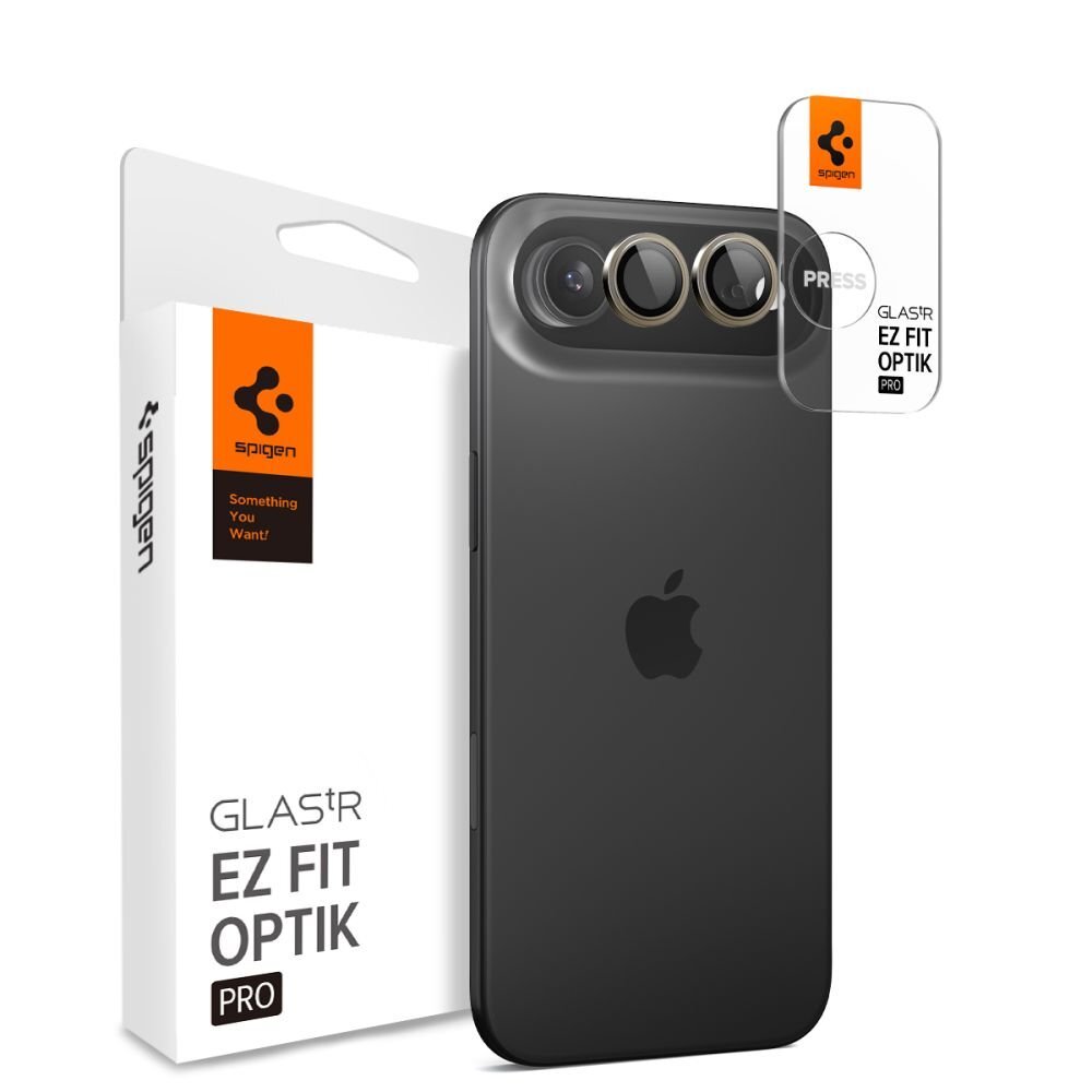 iPhone Air Spigen Optik Pro Glas.tR EZ Fit kameros dangtelis (2 vnt.) – auksinis