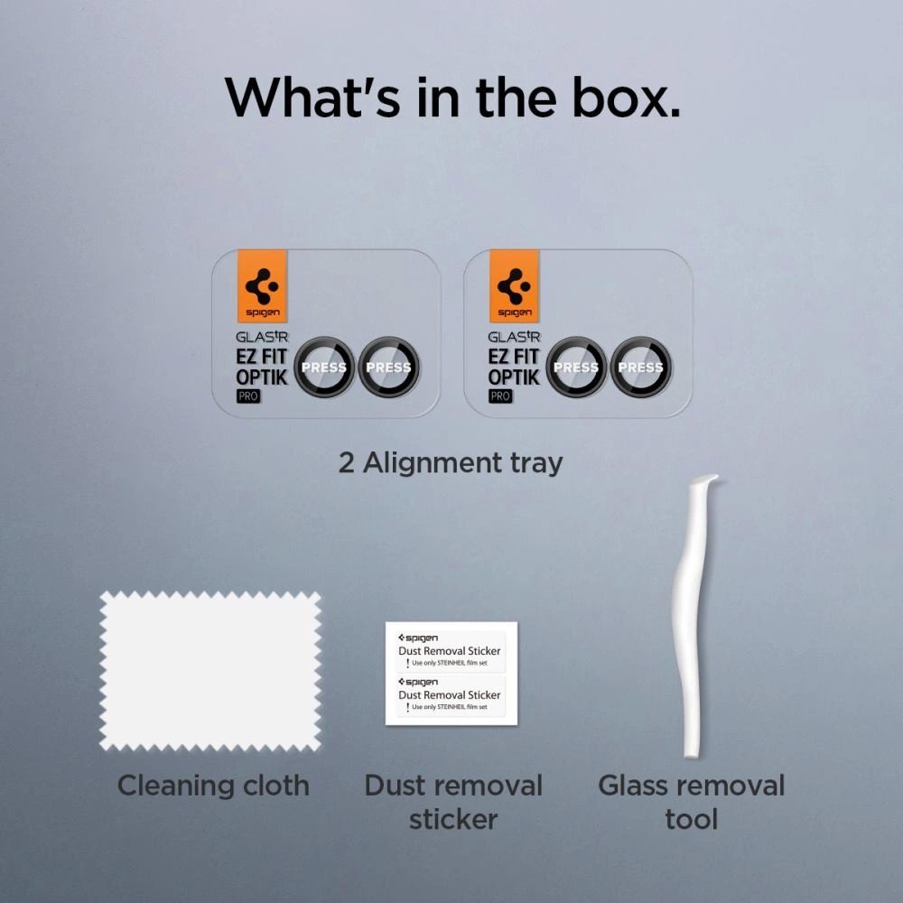 Samsung Galaxy Z Flip 7 Spigen Optik Pro HD Glas.TR EZ Fit kameros apsauga (2 vnt.) – juoda 11