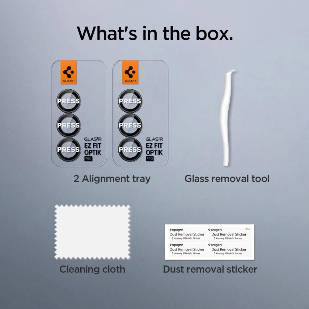 Samsung Galaxy Z Fold 7 Spigen Optik Pro HD Glas.TR EZ Fit kameros apsauga (2 vnt.) – juoda 10