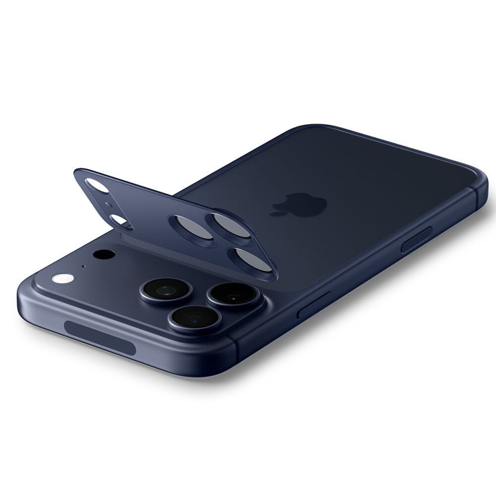 iPhone 17 Pro Max Spigen Optik Pro XL kameros stiklas – Navy Blue 3