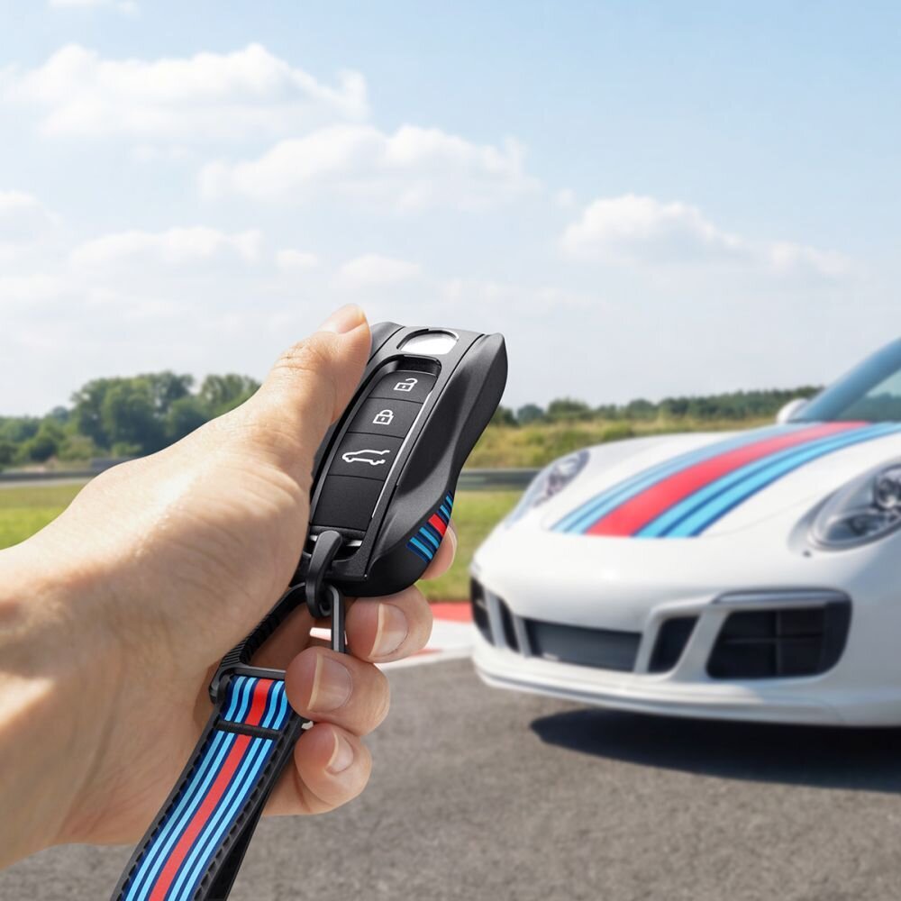 Spigen Porsche PK100 automobilio raktų dėklas – juodas 6