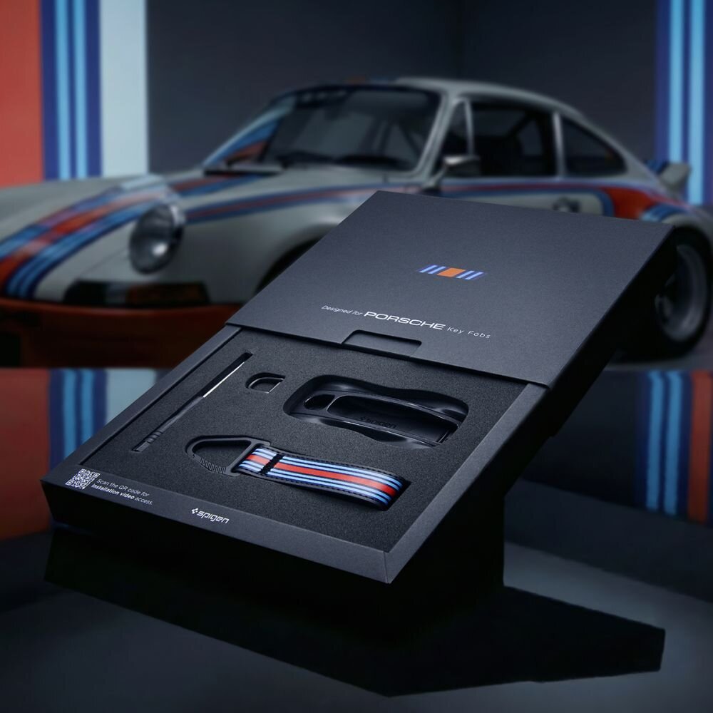 Spigen Porsche PK100 automobilio raktų dėklas – juodas 7