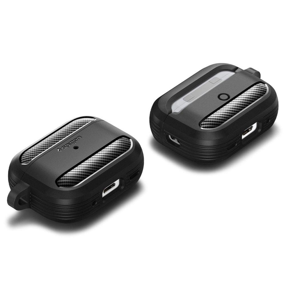 Dėklas Spigen RUGGED ARMOR Apple AIRPODS PRO 1 / 2 Juodas 10 Dėklas Spigen RUGGED ARMOR Apple AIRPODS PRO 1 / 2 Juodas 10