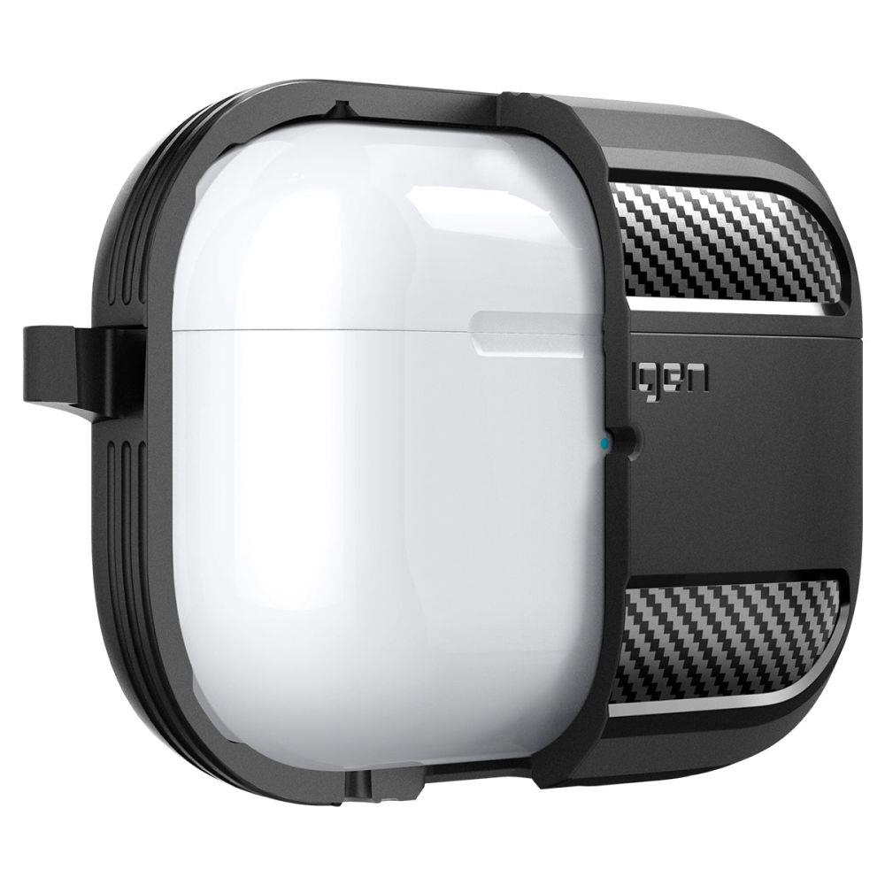 Dėklas Spigen RUGGED ARMOR Apple AIRPODS PRO 1 / 2 Juodas 8 Dėklas Spigen RUGGED ARMOR Apple AIRPODS PRO 1 / 2 Juodas 8