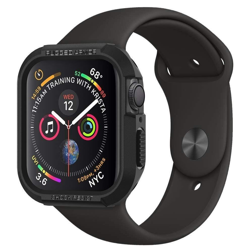 Akcija! Rėmelis SPIGEN RUGGED ARMOR APPLE WATCH 4/5/6 / SE (44MM) juodas