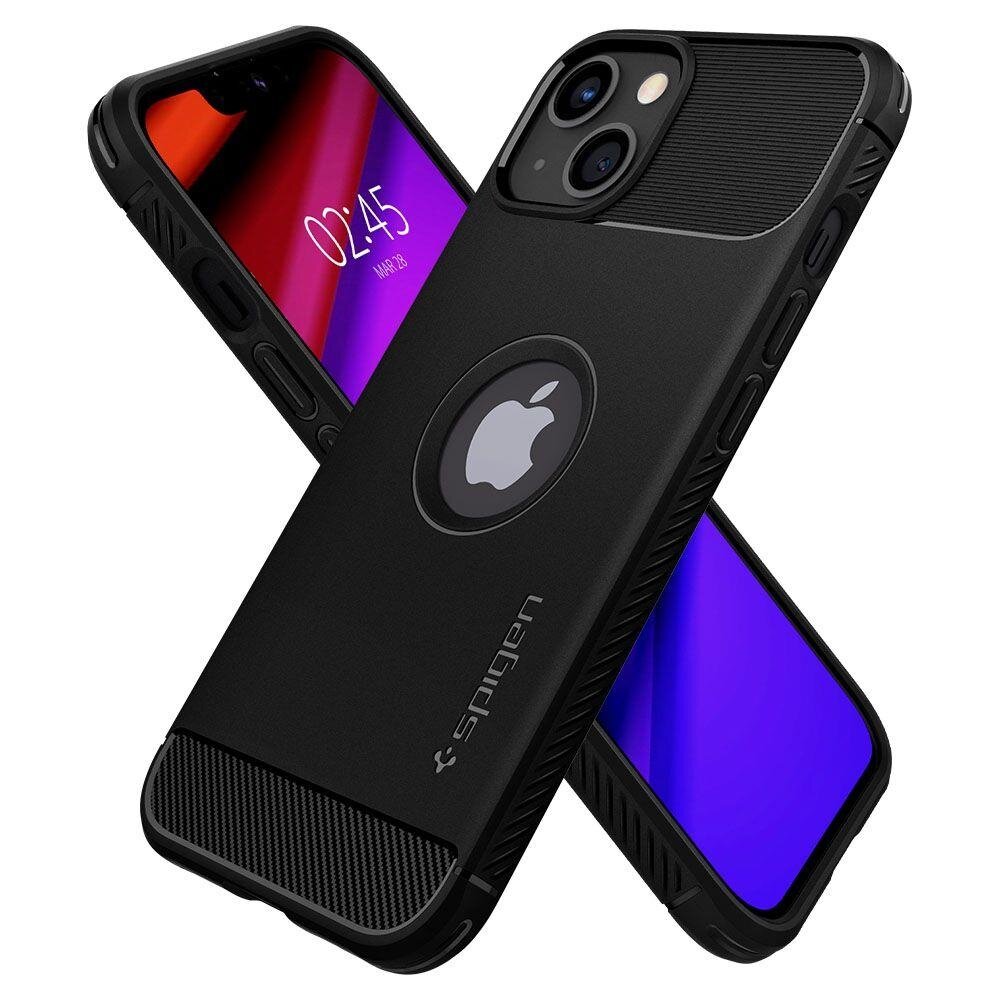 Dėklas Spigen Rugged Armor iPhone 13 juodas 6 Dėklas Spigen Rugged Armor iPhone 13 juodas 6