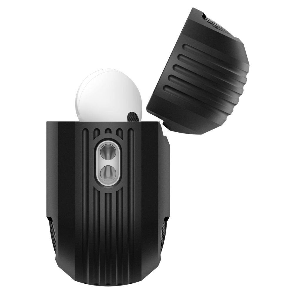 AirPods 3 dėklas Spigen Rugged Armor – matinės juodos spalvos 5 AirPods 3 dėklas Spigen Rugged Armor – matinės juodos spalvos 5