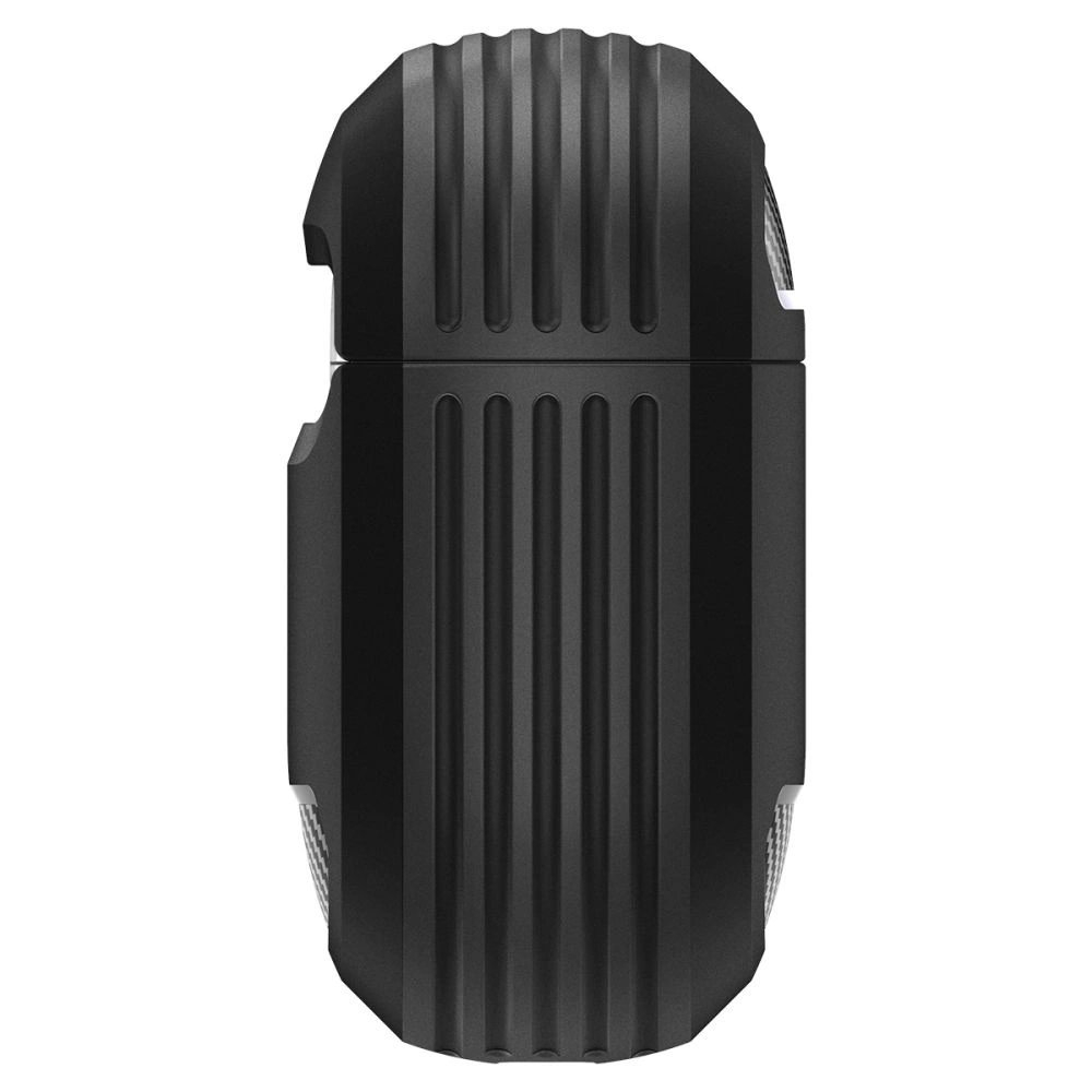 Spigen Rugged Armor Dėklas AirPods 4 - Juodas 4 Spigen Rugged Armor Dėklas AirPods 4 - Juodas 4