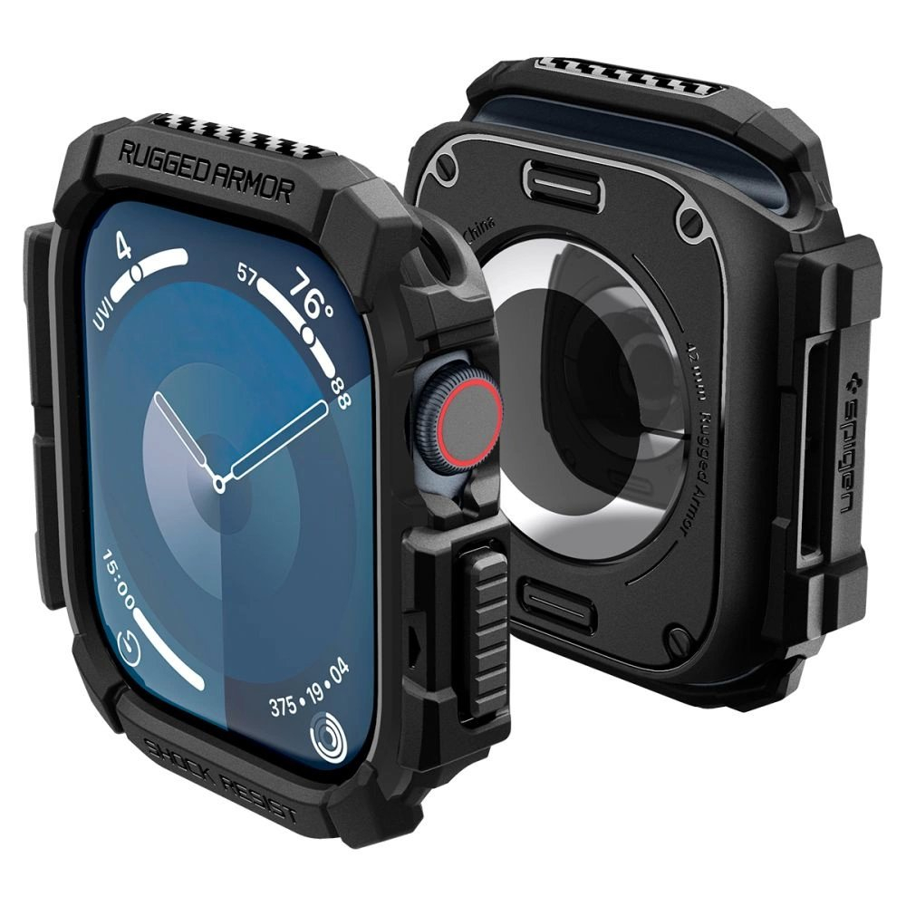 Spigen Rugged Armor Dėklas Apple Watch 10 (42mm) - Juodas Spigen Rugged Armor Dėklas Apple Watch 10 (42mm) - Juodas