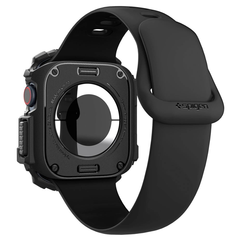 Spigen Rugged Armor Dėklas Apple Watch 10 46mm - Juodas 2 Spigen Rugged Armor Dėklas Apple Watch 10 46mm - Juodas 2