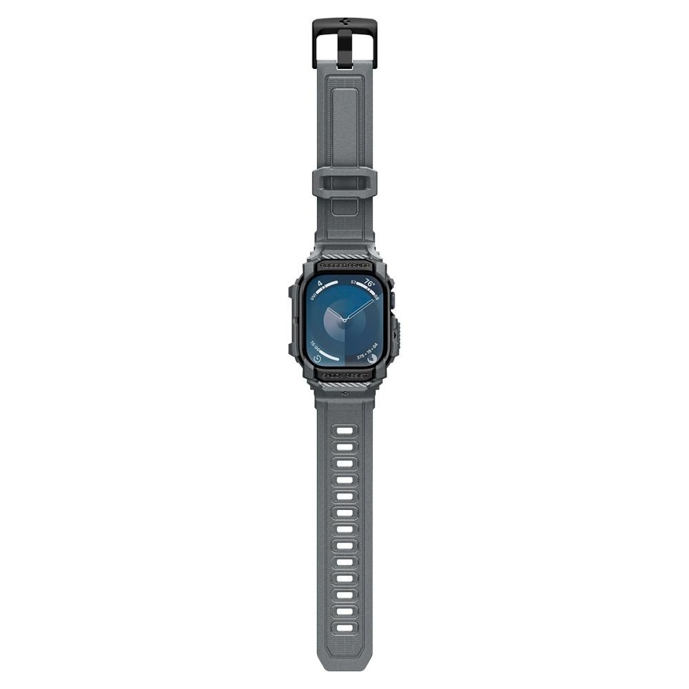 Spigen Rugged Armor Dėklas Apple Watch 10 46mm - Pilkas 8 Spigen Rugged Armor Dėklas Apple Watch 10 46mm - Pilkas 8